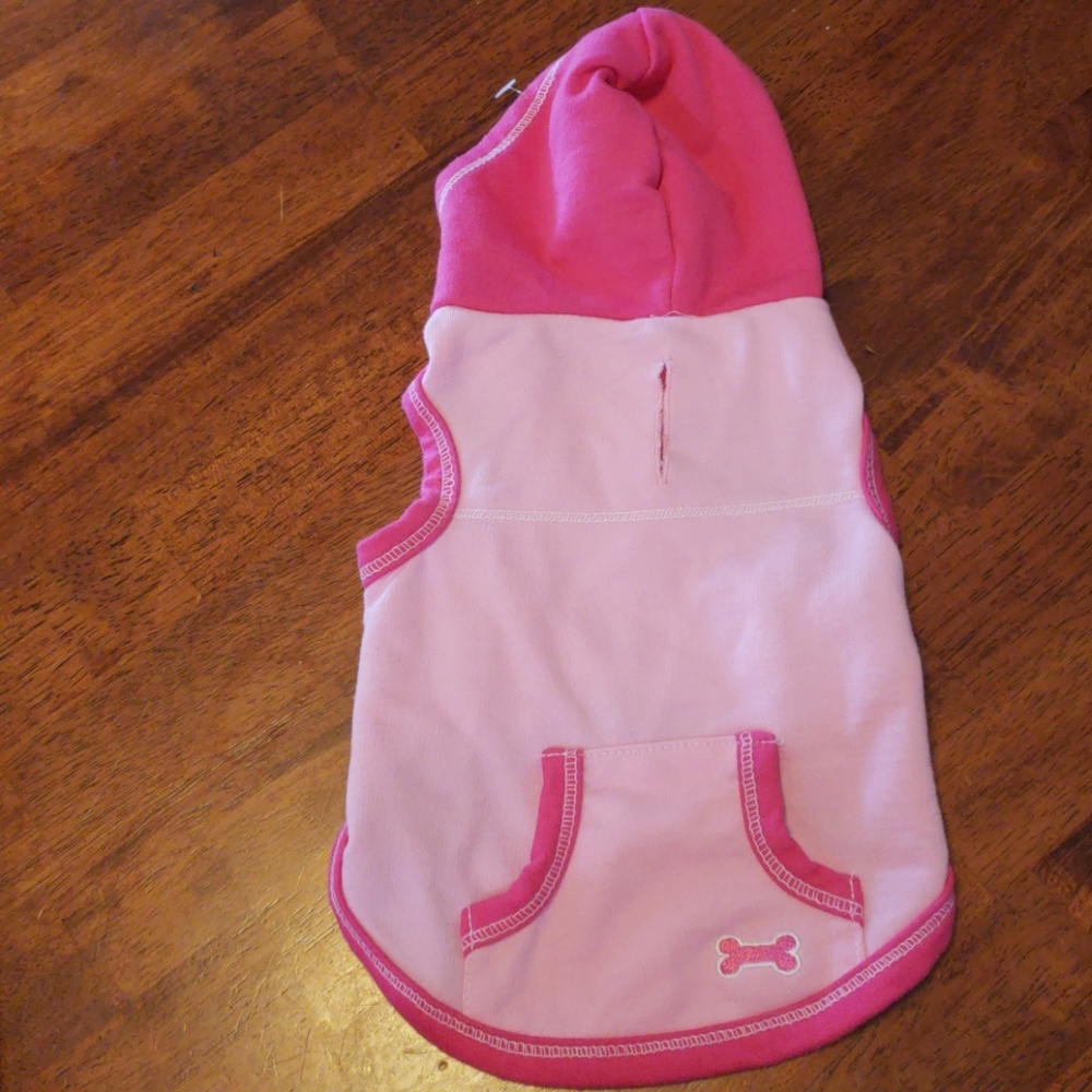 pink hoodie for puppy size XXS